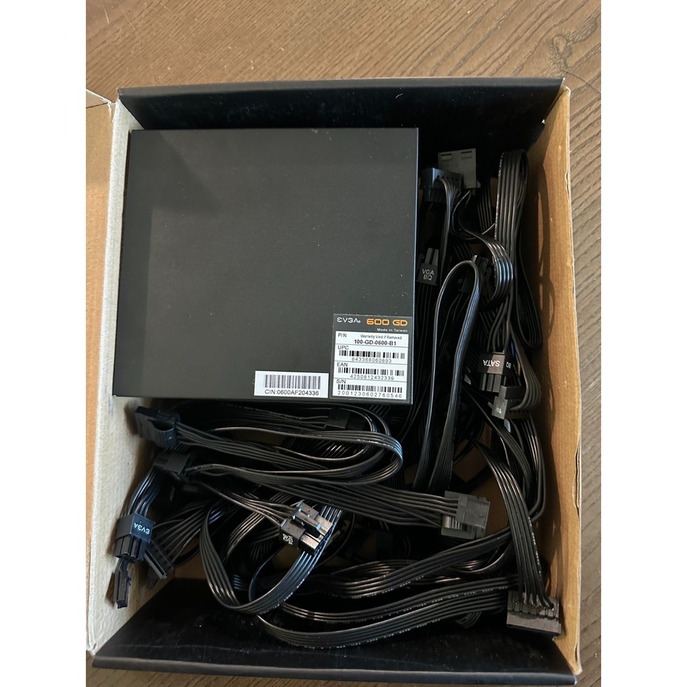 EVGA‎ 600 GD 100-GD-0600-B1 80 Plus Gold 600W  Power Supply UNTESTED
